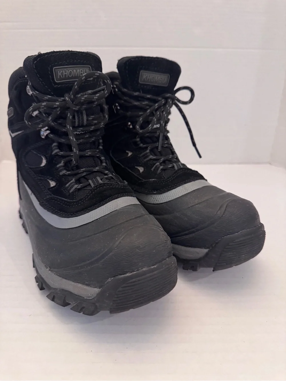 Khombu Flume 2 Mens 10M Waterproof Hiking Boots Grey Black Thermolite Insulated